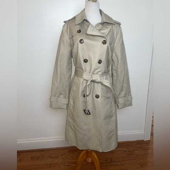 Liz Claiborne Jackets & Blazers - Vintage Classic Beige khaki Trench Coat Liz Claiborne Removable liner large